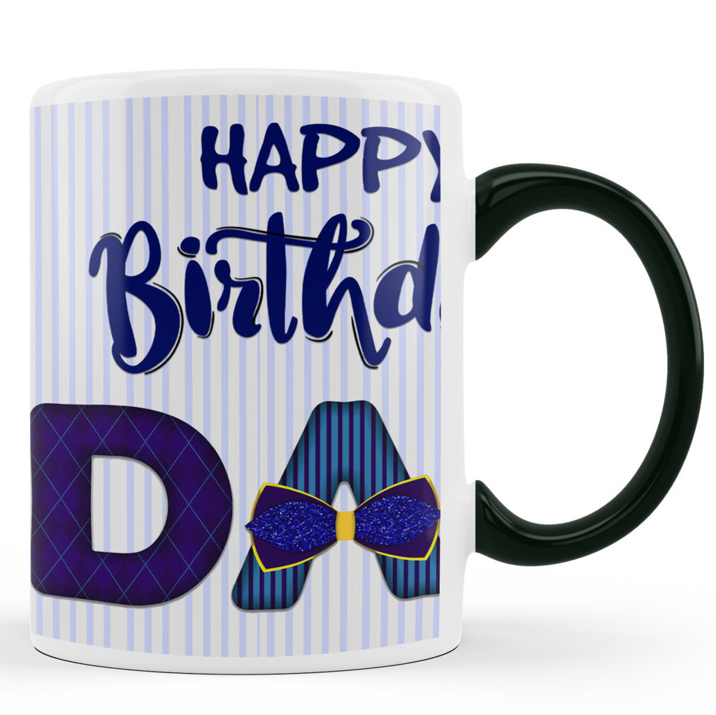 Printed Ceramic Coffee Mug | For Loved Ones | Happy Birthday Dad  | 325 Ml…